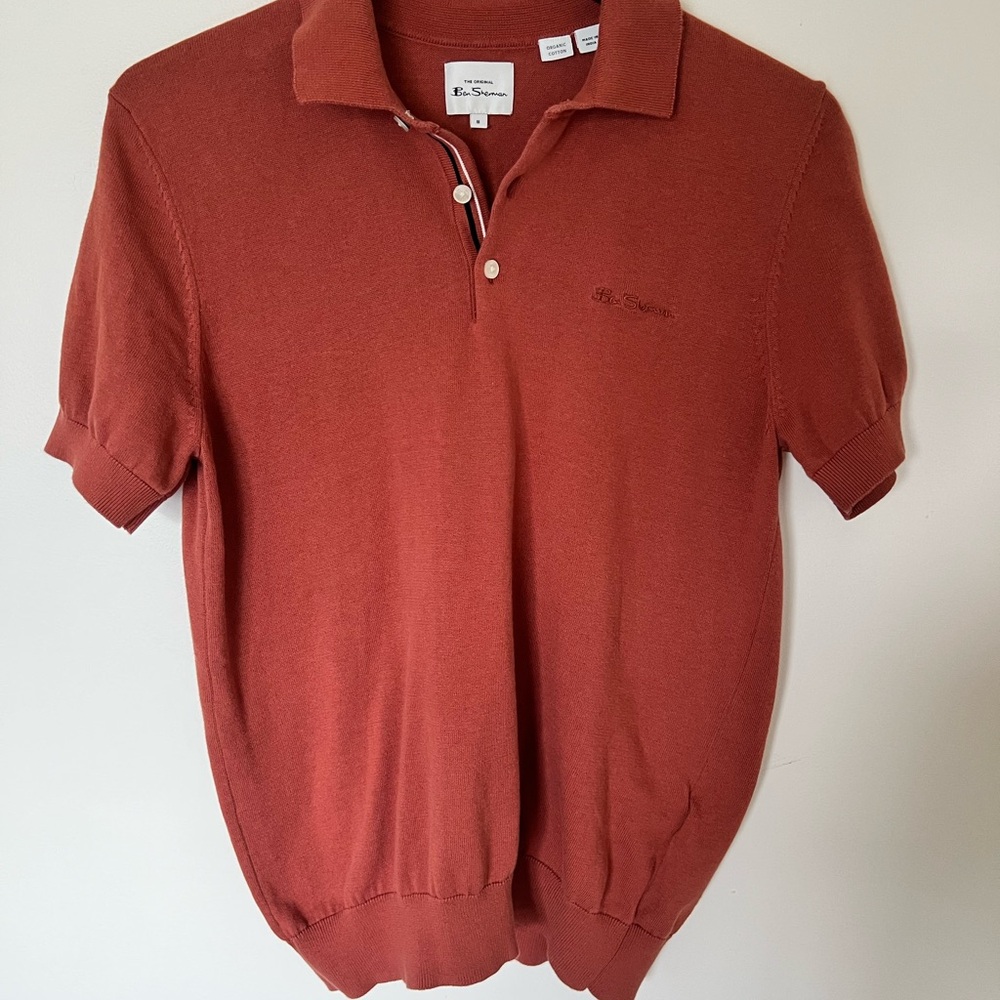 Ben Sherman Brown Polo Shirt Classic Knit